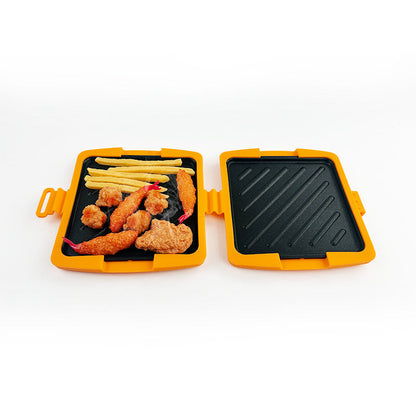 🎁 50% DE RÉDUCTION ! 💥 Four à Micro-ondes, Grille-Pain & Appareil à Sandwich 3-en-1 – Silicone + Métal – Surface Antiadhésive & Lavable au Lave-Vaisselle pour Cuisine Compacte 🔥🥪