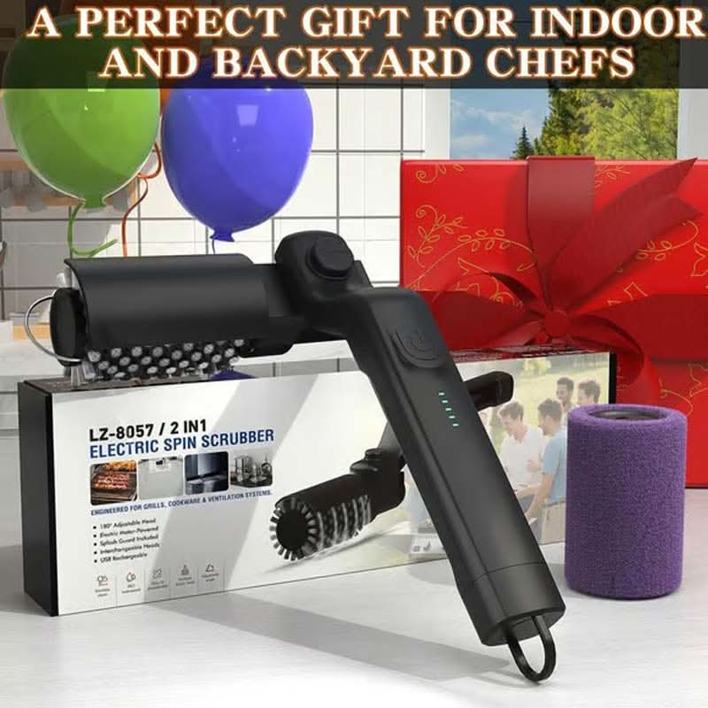 Brosse nettoyante électrique sans fil pour barbecues