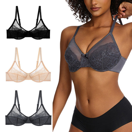 📢📢60 % de réduction !! ⏰Soutien-gorge confortable et élégant pour femme, avec dentelle et couverture intégrale