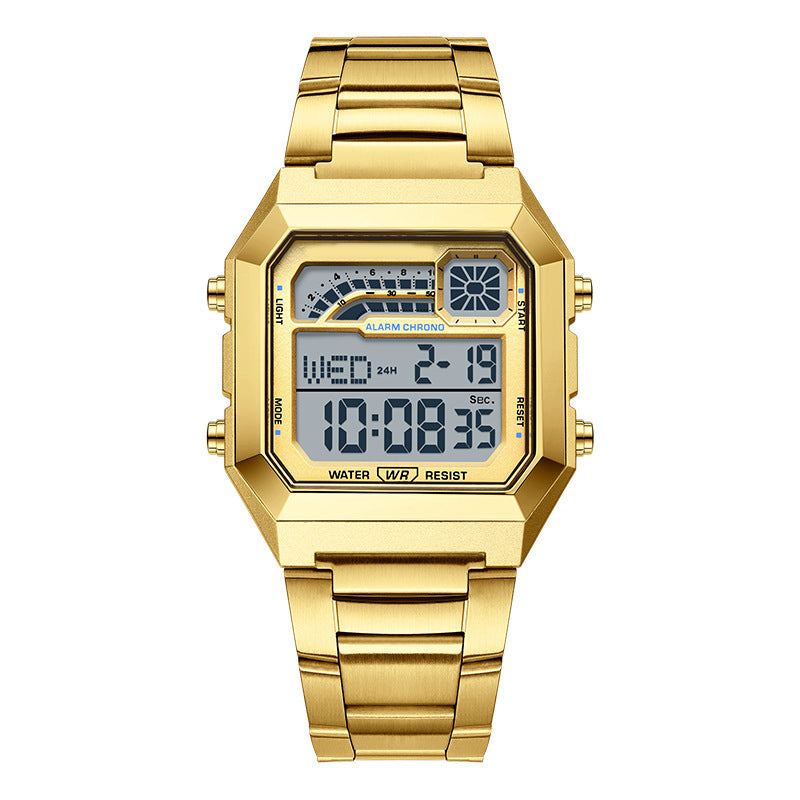 ⌚ 50 % DE RÉDUCTION ! ⏱️ Montre numérique unisexe avec écran carré – affichage lumineux, étanche jusqu'à 50 mètres et bracelet léger et résistant 🌙