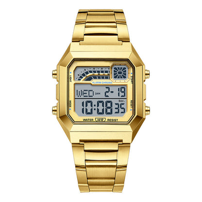 ⌚ 50 % DE RÉDUCTION ! ⏱️ Montre numérique unisexe avec écran carré – affichage lumineux, étanche jusqu'à 50 mètres et bracelet léger et résistant 🌙