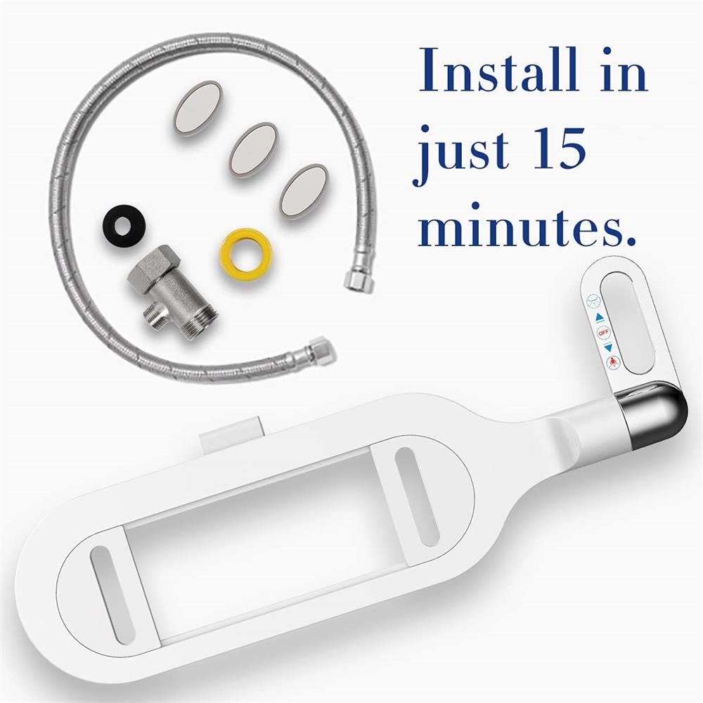 Accessoire de bidet pour toilette sans électricité à double buse