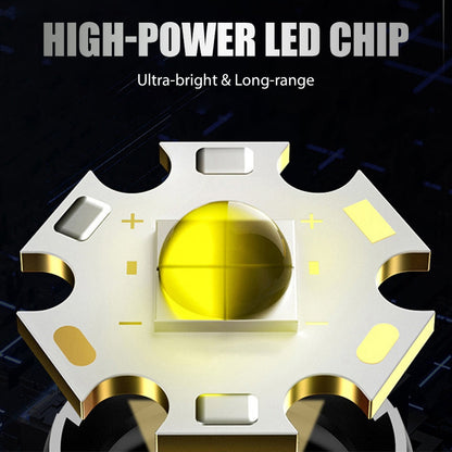 Lampe Torche LED P50 Rechargeable avec Zoom Réglable