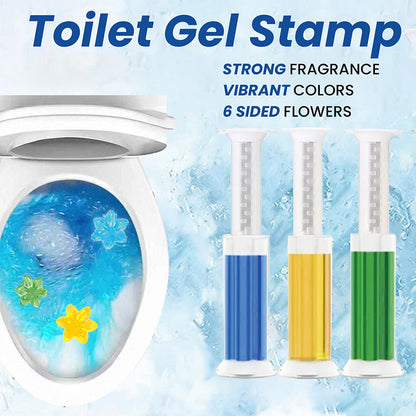 Tampon gel toilette 42 fleurs – Lot de 3 | 6 parfums frais | Nettoyant longue durée désodorisant pour salle de bain