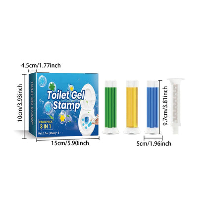 Tampon gel toilette 42 fleurs – Lot de 3 | 6 parfums frais | Nettoyant longue durée désodorisant pour salle de bain