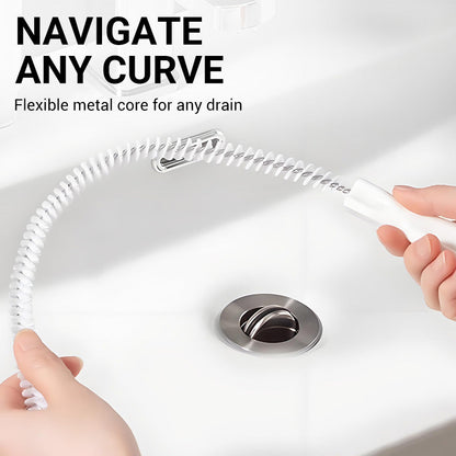 Brosse de nettoyage pour canalisation bouchée par les cheveux
