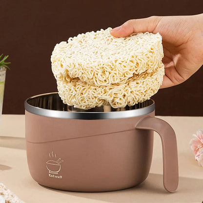 ⏳DERNIER JOUR DE SOLDES 50 % DE RÉDUCTION💕Bol à nouilles instantanées multifonctionnel en acier inoxydable 304, grande capacité, anti-brûlure