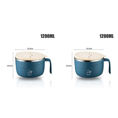 ⏳DERNIER JOUR DE SOLDES 50 % DE RÉDUCTION💕Bol à nouilles instantanées multifonctionnel en acier inoxydable 304, grande capacité, anti-brûlure