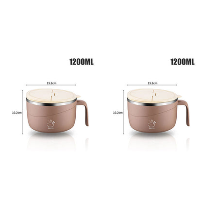 ⏳DERNIER JOUR DE SOLDES 50 % DE RÉDUCTION💕Bol à nouilles instantanées multifonctionnel en acier inoxydable 304, grande capacité, anti-brûlure