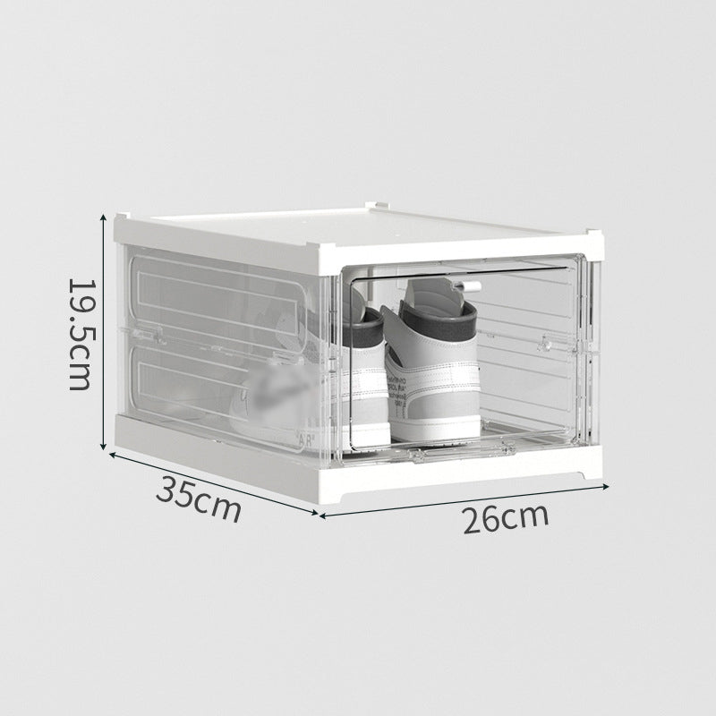 Boîte de rangement à chaussures intégrée – Installation sans outils, solide et étanche