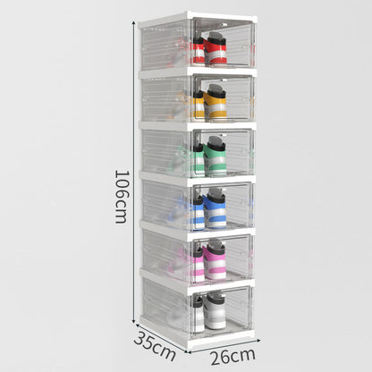 Boîte de rangement à chaussures intégrée – Installation sans outils, solide et étanche