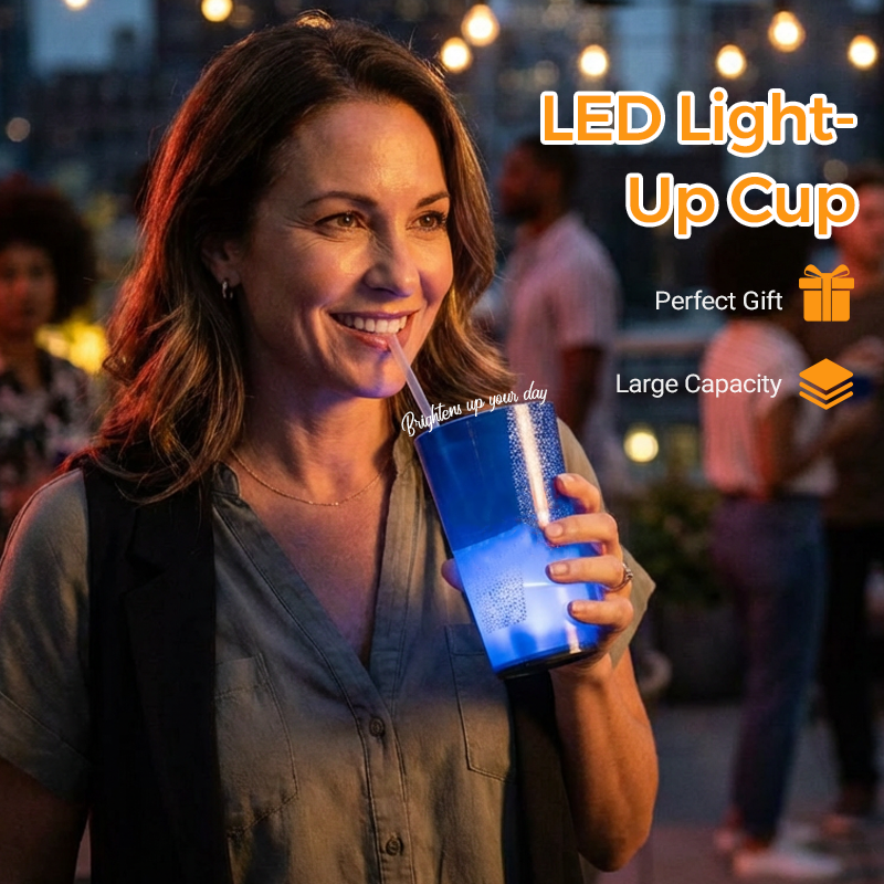 💎 50% DE RÉDUCTION ! 💎 Gobelet LED Activé par l’Eau – Effet Lumineux Automatique, 414 ml & Idéal pour Fêtes, Bars et Soirées 🥤✨