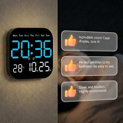 💎 50% DE RÉDUCTION ! 💎 Réveil Numérique Multifonctionnel pour Maison & Bureau – Grand Affichage, Alarme, Calendrier & Température 🏠⏰