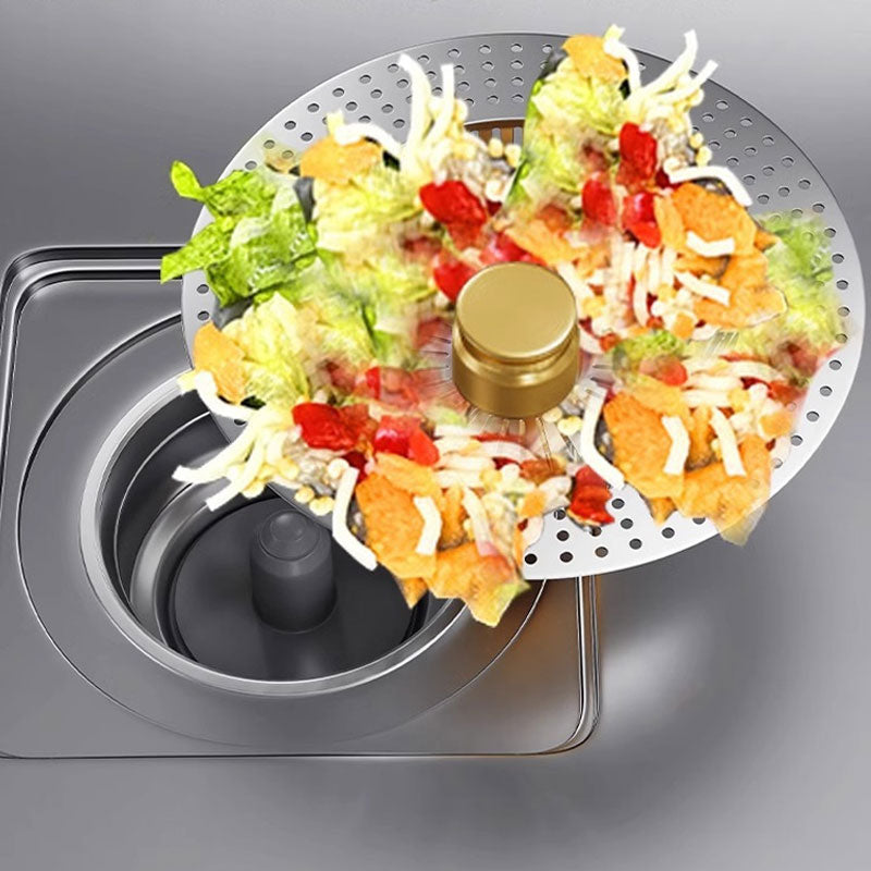 Bouchon de vidange à bouton-poussoir pour évier en acier inoxydable