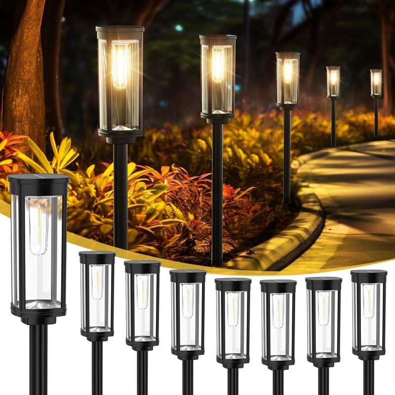 ✨NOUVEAUTÉ 2026✨💡Lampes solaires d'extérieur pour allée🔥🚀PROMO -50%🚀