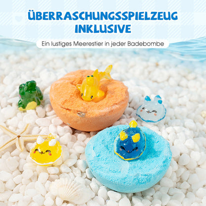 🛁 50 % DE RÉDUCTION | 🌊 Bombes de bain thème océan | 60 g x 12, pour un bain moussant et une idée cadeau amusante ✨