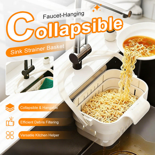 🔥Offre à durée limitée-Panier de crépine d'évier pliable suspendu au robinet