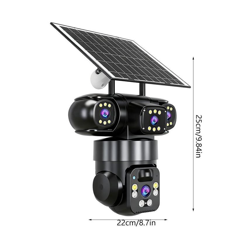 📹☀️ Offre à durée limitée : 64 % de réduction ! Caméra de sécurité extérieure Wi-Fi 6K 9 MP à triple objectif 🌳