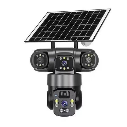 📹☀️ Offre à durée limitée : 64 % de réduction ! Caméra de sécurité extérieure Wi-Fi 6K 9 MP à triple objectif 🌳