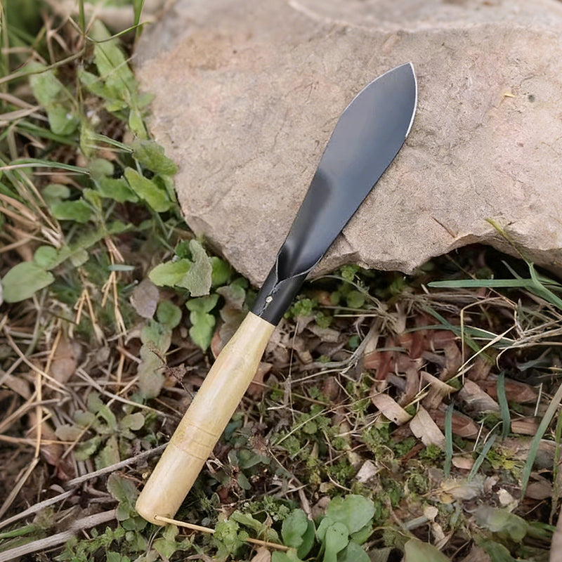 Pelle de jardin robuste avec manche en bois