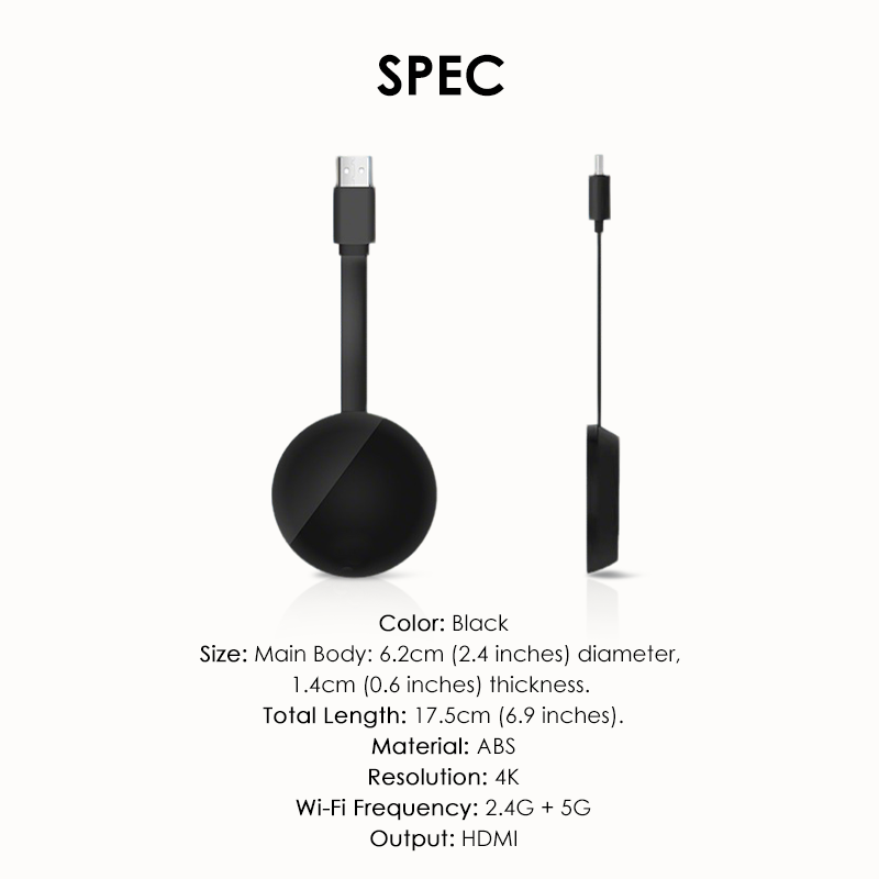 📺 50% DE RÉDUCTION! ⚡ Dongle HDMI Sans Fil 4K – Streaming Ultra HD, Wi-Fi Bi-bande & Compatible iOS/Android/Mac/Windows ✨