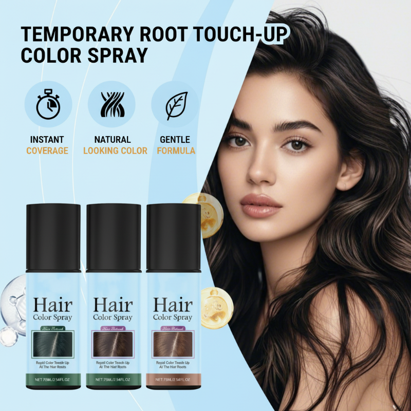 💎 50% DE RÉDUCTION ! 💎 Spray Retouche Racines Temporaire – Couverture Instantanée, Formule Douce à Base de Plantes & Fini Naturel 🌿💇‍♀️