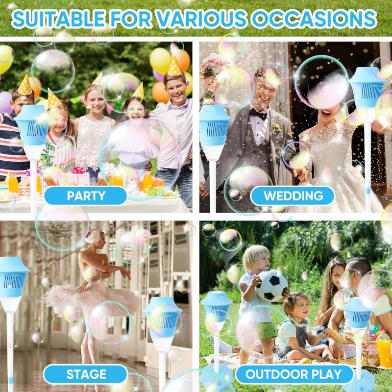 ⏰ Dernier jour des soldes ! ⌛✨🔥 Machine à bulles pour anniversaires ou mariages – Support réglable en hauteur