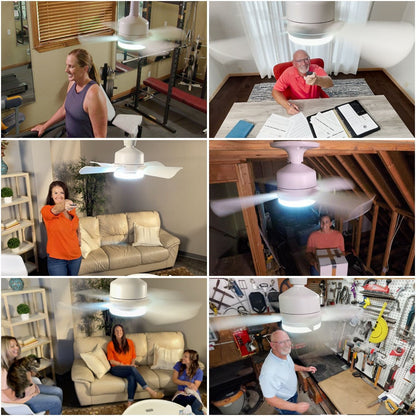 💨 54 % de réduction ! 💡 Ventilateur suspendu portable 2-en-1 avec télécommande — Idéal pour la chambre, le bureau et les voyages 🏠
