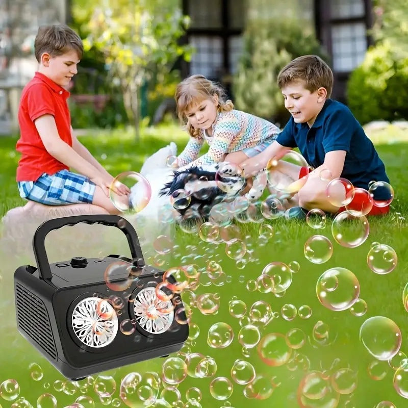 💎 -50% MACHINE À BULLES PORTABLE ! 💎 26 Trous, 2000+ Bulles/Min & Lumières Magiques pour Fêtes