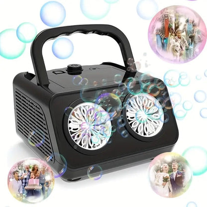💎 -50% MACHINE À BULLES PORTABLE ! 💎 26 Trous, 2000+ Bulles/Min & Lumières Magiques pour Fêtes
