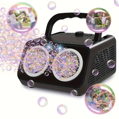 💎 -50% MACHINE À BULLES PORTABLE ! 💎 26 Trous, 2000+ Bulles/Min & Lumières Magiques pour Fêtes