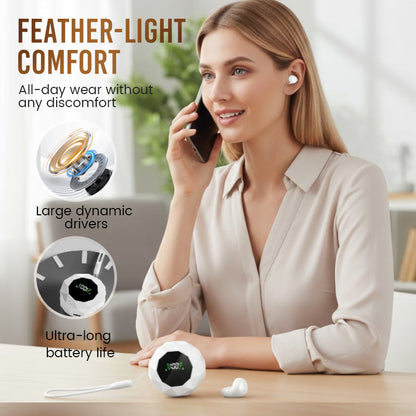 🌞 Soldes de printemps – 50 % de réduction ! 🎧 Écouteurs sans fil premium avec écran LED | Boîtier de chargement diamant unique avec cordon | Bluetooth 6.0 & basses profondes