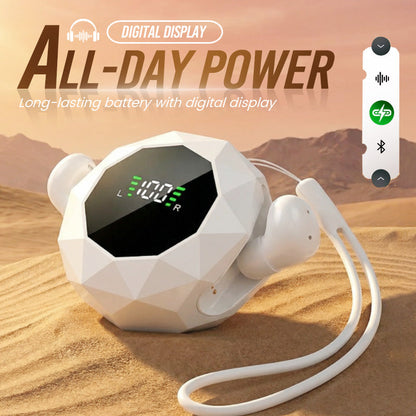 🌞 Soldes de printemps – 50 % de réduction ! 🎧 Écouteurs sans fil premium avec écran LED | Boîtier de chargement diamant unique avec cordon | Bluetooth 6.0 & basses profondes