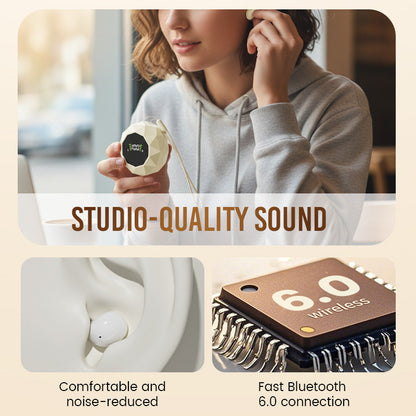 🌞 Soldes de printemps – 50 % de réduction ! 🎧 Écouteurs sans fil premium avec écran LED | Boîtier de chargement diamant unique avec cordon | Bluetooth 6.0 & basses profondes