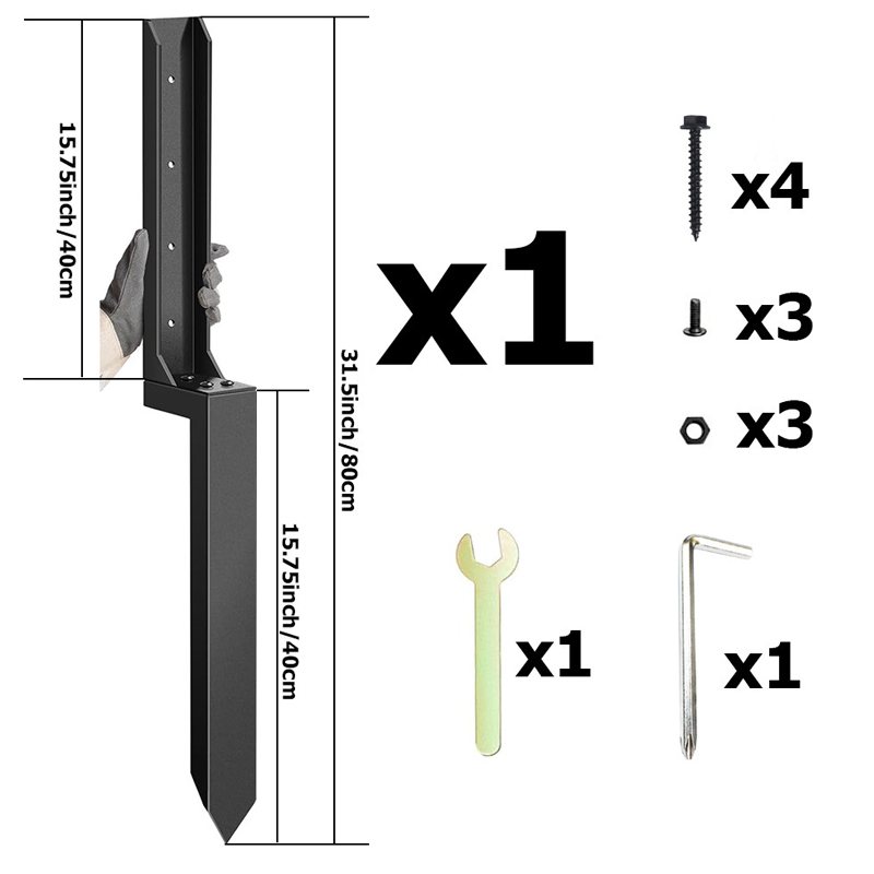 Kit de réparation pour poteaux de clôture à usage intensi