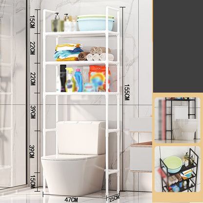 Étagère de rangement pour salle de bains et buanderie, sans perçage