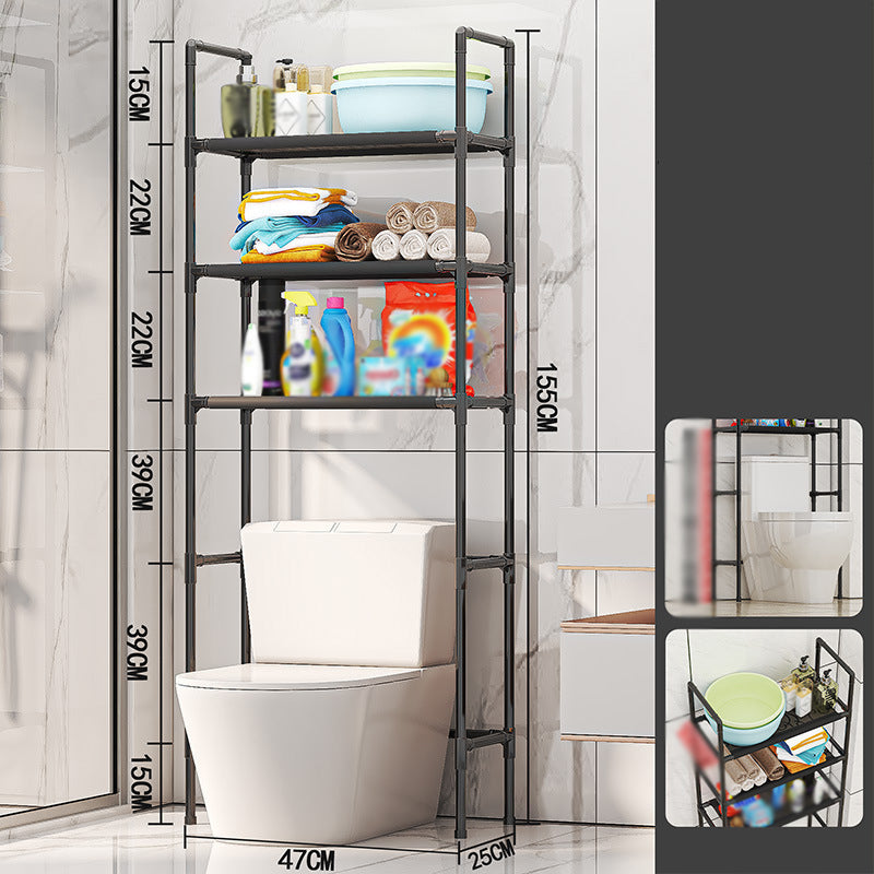 Étagère de rangement pour salle de bains et buanderie, sans perçage