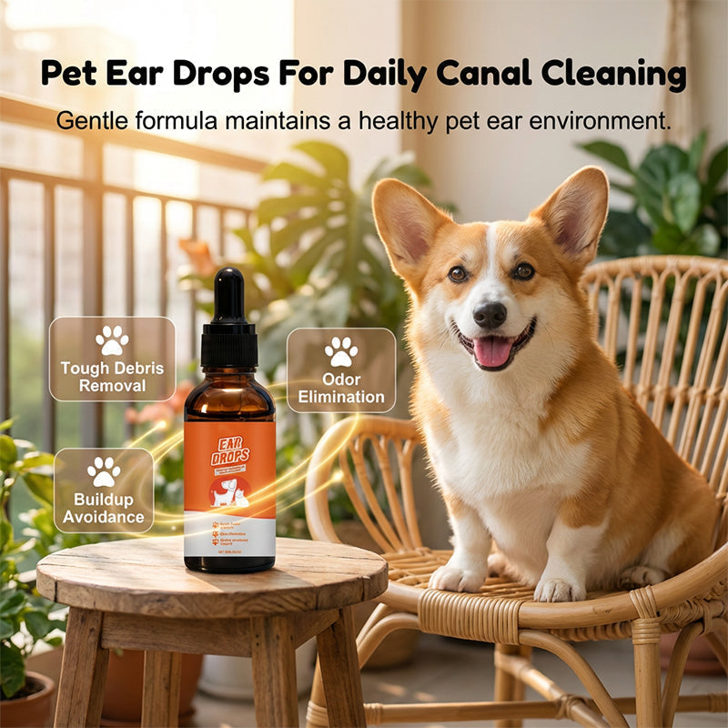 🐶🐱Gouttes naturelles pour chiens et chats contre les démangeaisons et l'accumulation de cérumen