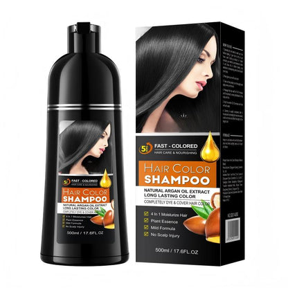 Shampooing colorant 4-en-1 doux – Couleur longue tenue