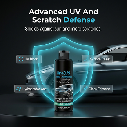✅ Achetez 2, 1 offert ✨ Spray de revêtement nano-céramique hydrophobe ultra-brillant