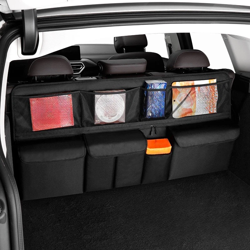 🚙🧳 Organisateur Suspendu pour Coffre de Voiture – Multi-Poches, Gain de Place et Facile à Installer