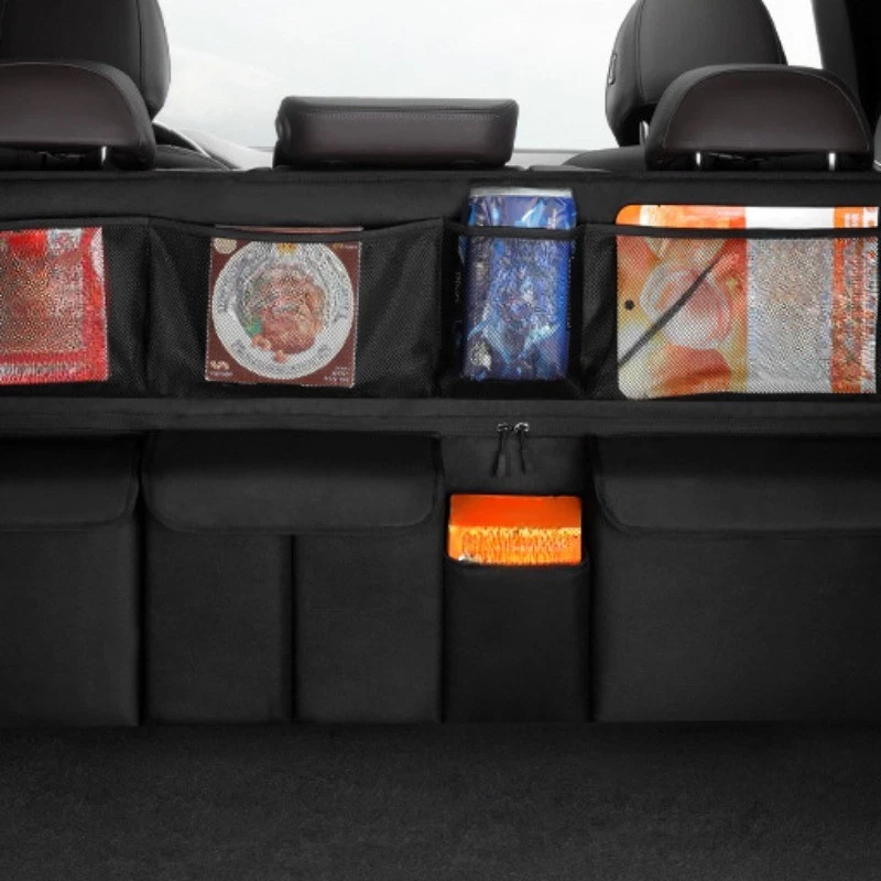 🚙🧳 Organisateur Suspendu pour Coffre de Voiture – Multi-Poches, Gain de Place et Facile à Installer