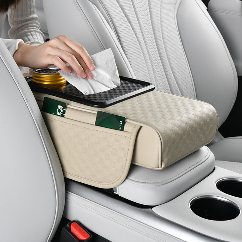 Organiseur de rangement pour accoudoir de voiture avec porte-gobelet