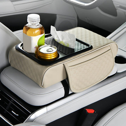Organiseur de rangement pour accoudoir de voiture avec porte-gobelet
