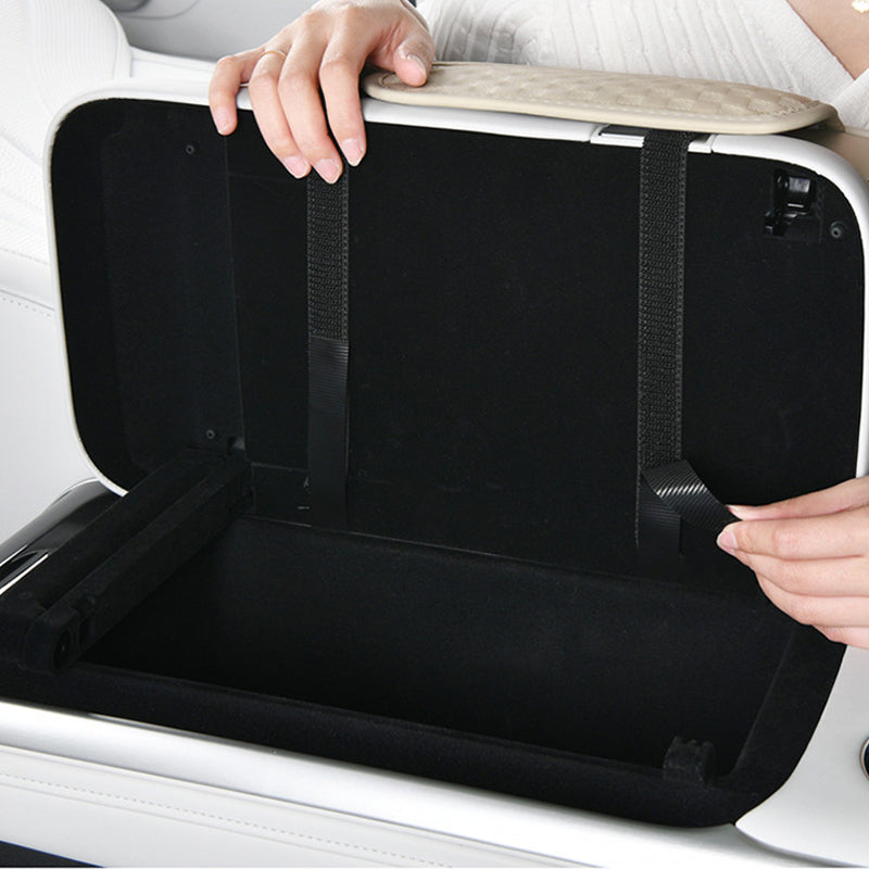 Organiseur de rangement pour accoudoir de voiture avec porte-gobelet