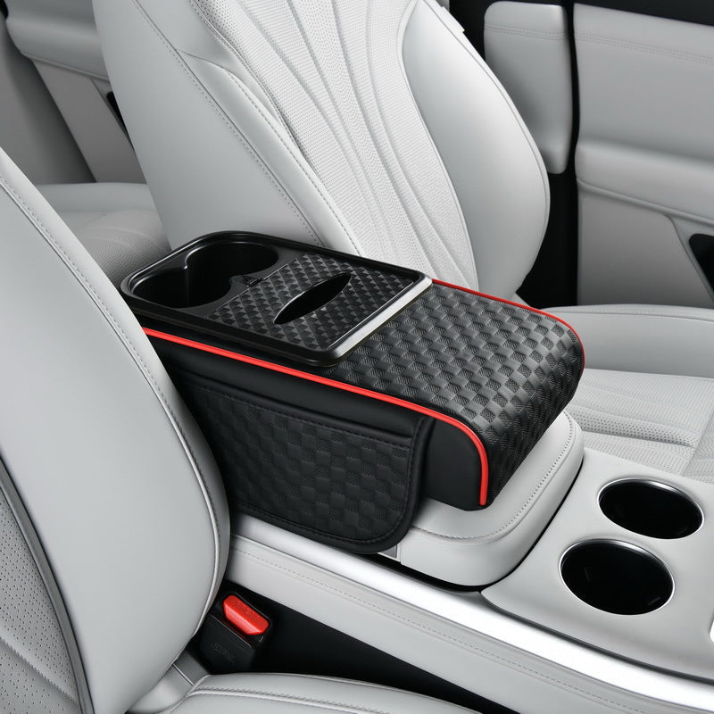 Organiseur de rangement pour accoudoir de voiture avec porte-gobelet