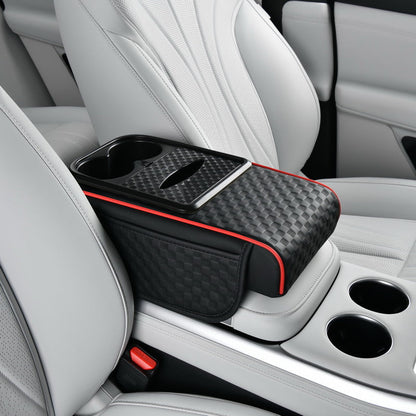 Organiseur de rangement pour accoudoir de voiture avec porte-gobelet