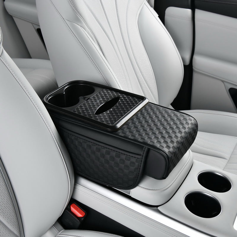 Organiseur de rangement pour accoudoir de voiture avec porte-gobelet