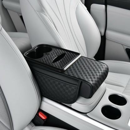 Organiseur de rangement pour accoudoir de voiture avec porte-gobelet
