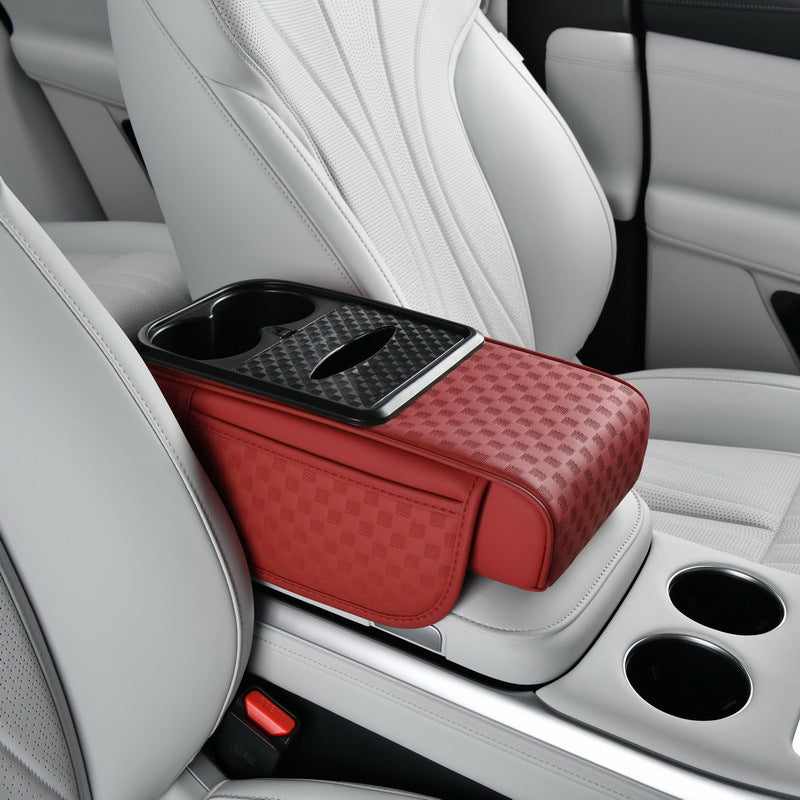 Organiseur de rangement pour accoudoir de voiture avec porte-gobelet